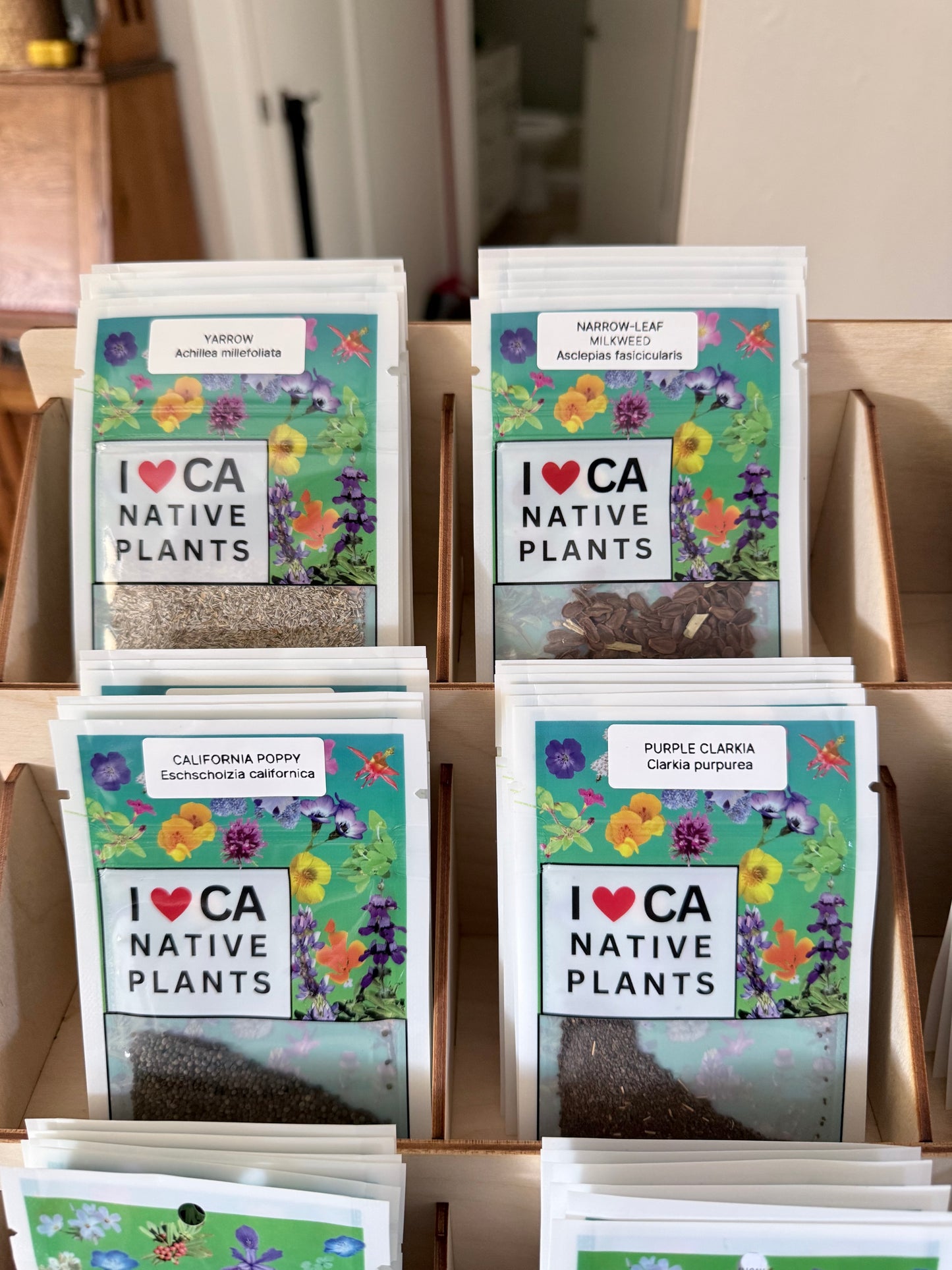 Retail display for 16 species (no seed packets included)
