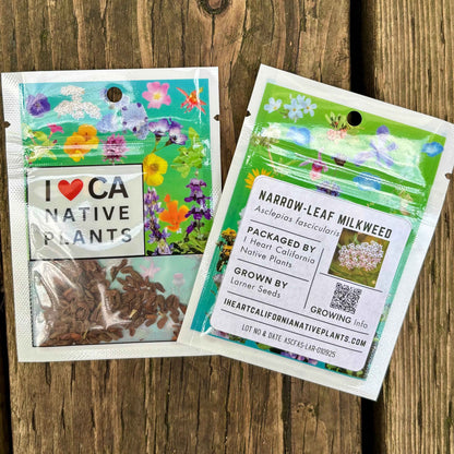 Asclepias fascicularis - Narrow-leaf milkweed seed packets