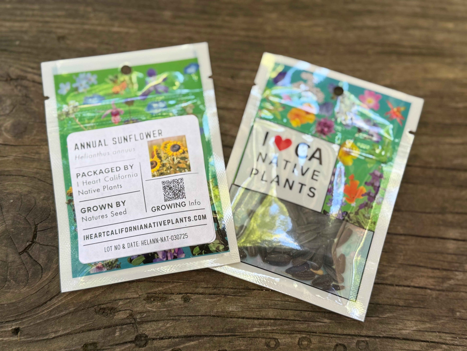 Helianthus annuus - Annual Sunflower seed packets